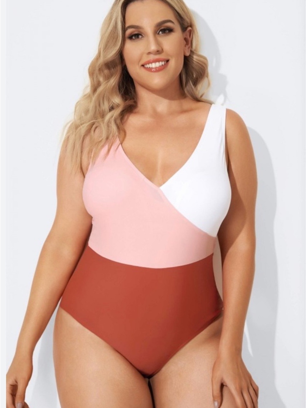 Meet.Curve-Colorblock  One-Piece Swimsuit Size XL
